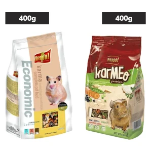 Vitapol Economic and Karmeo Premium Food for Hamster and Guinea Pig Combo