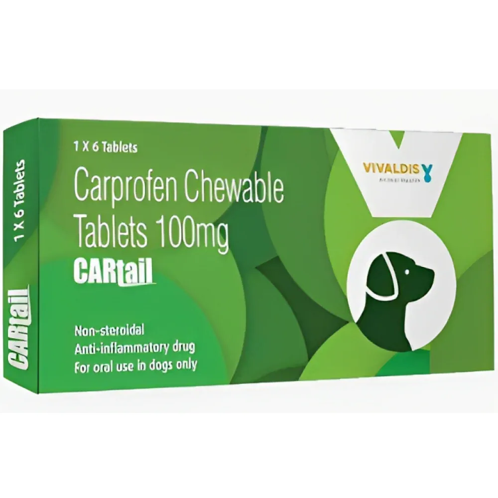 Vivaldis Cartail 100mg (Carprofen) Tablet for Dogs (pack of 6 tablets) - Image 2
