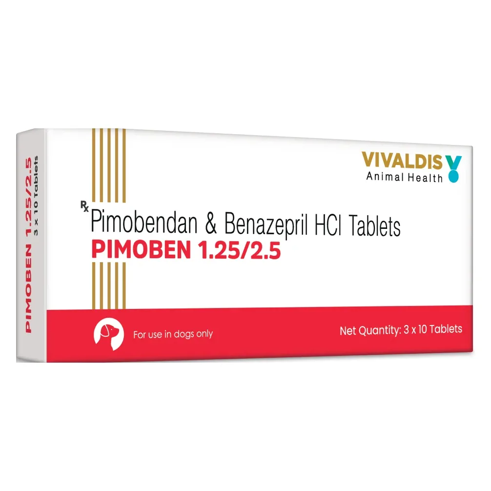 Vivaldis Pimoben 1.25/2.5mg (pimobendan & benazepril) Tablet for Dogs - Image 2
