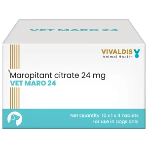 Vivaldis Vet Maro 24mg Tablets (Maropitant Citrate) for Dogs (pack of 4 Tablets)