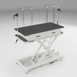Waggz Store-Low Electric Dog Grooming Table (White)