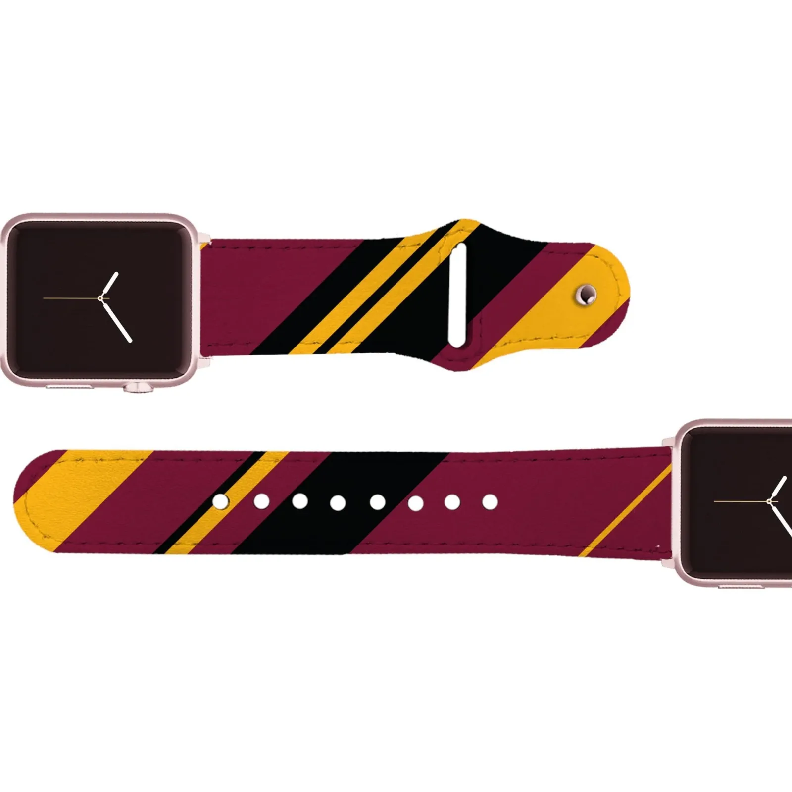 Washington Football Color Block Team Spirit Leather Apple Watch Band - Image 2