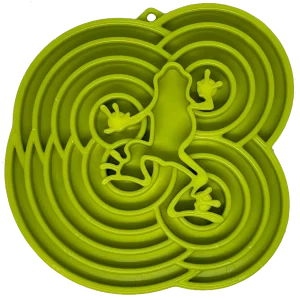 Water Frog eTray - Shallow Slow Feeder Dog Bowl for Enrichment