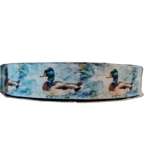 Watercolor Mallard Duck Nylon Dog Collar