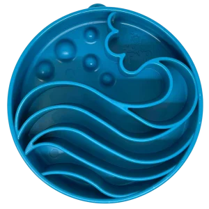 Wave eBowl Deep Slow Feeder Dog Bowl for Enrichment