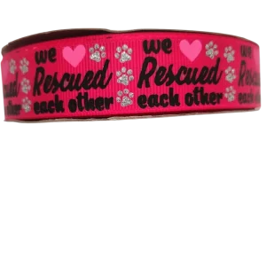 We Rescued Each Other Nylon Dog Collar