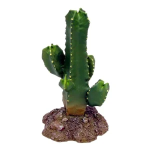 Weco Wecorama Badlands Tetragonus Cactus Terrarium Ornament - Brown, Green, 5.6 in