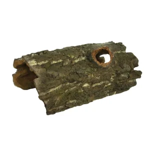 Weco Wecorama Sleepy Hollows Silver Pine Bark Lodge Terrarium Ornament, Brown/Green, X-Large