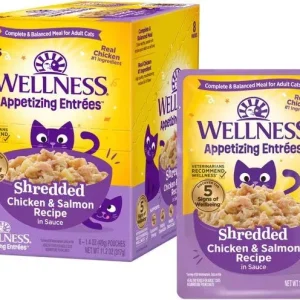 Wellness Appetizing Entrees Shredded Chicken & Salmon Cat (1.4oz)