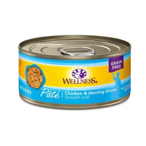Wellness Cat Complete Health Grain-free Chicken Herring Pate, 5.5 oz each, Case of 24