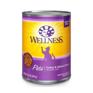 Wellness Cat Complete Health Grain-free Turkey Salmon Pate, 12.5 oz each, Case of 12