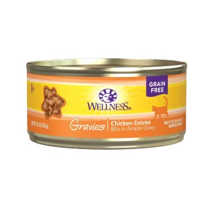 Wellness Cat Complete Health Gravies Chicken Entrée, 5.5 oz each, Case of 12