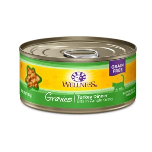 Wellness Cat Complete Health Gravies Turkey Dinner, 5.5 oz each, Case of 12