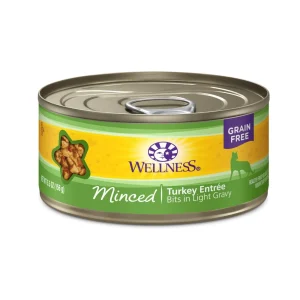 Wellness Cat Complete Health Minced Turkey Entrée, 5.5 oz each, Case of 24