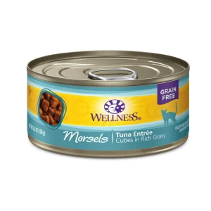 Wellness Cat Complete Health Morsel Tuna Entrée, 5.5 oz each, Case of 24