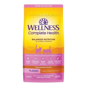 Wellness Complete Health Dry Kitten Wet Cat Food - Deboned Chicken & Rice, 5 lb