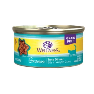 Wellness Complete Health Gravies Tuna and Chicken Wet Cat Food, 3 oz, 12 ct