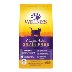 Wellness Complete Health Indoor Healthy Weight Grain-Free Chicken Dry Cat Food, 5.5 lb
