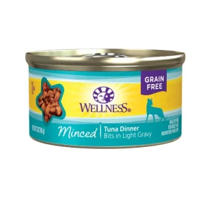 Wellness Complete Health Minced Tuna Dinner Wet Cat Food, 3 oz each, Case of 24