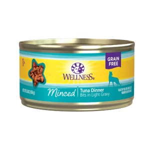 Wellness Complete Health Minced Tuna Dinner Wet Cat Food, 5.5 oz each, Case of 24