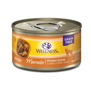 Wellness Complete Health Morsel Chicken Entrée Wet Cat Food, 3 oz each, Case of 24