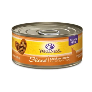 Wellness Complete Health Sliced Chicken Entree Wet Cat Food, 5.5 oz each, Case of 24