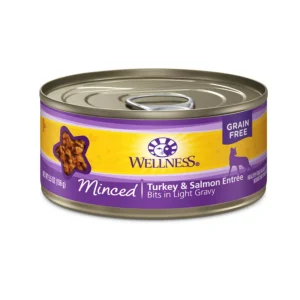 Wellness Complete Health Sliced Turkey & Salmon Entree Wet Cat Food, 5.5 oz each, Case of 24