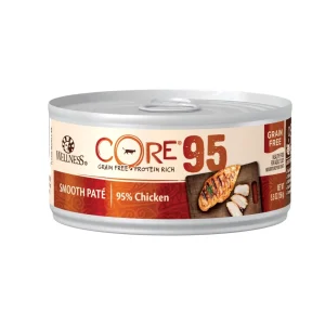 Wellness CORE 95% Chicken Wet Cat Food, 5.5 oz each, Case of 12