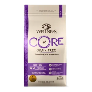 Wellness CORE Kitten Grain-Free Dry Cat Food - Turkey, Chicken and Whitefish, 5 lb