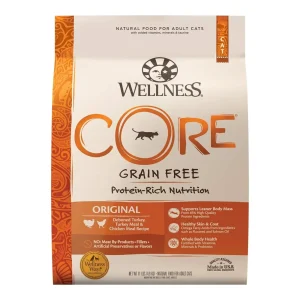 Wellness CORE Original Grain-Free Dry Cat Food - Turkey and Chicken, 11 lb