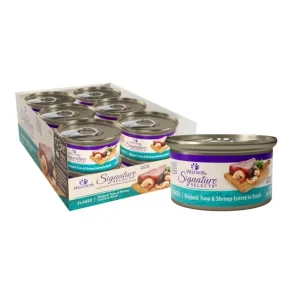 Wellness CORE Signature Selects Flaked Wet Cat Food - Skipjack Tuna, Mackerel & Shrimp Entrée, 2.8 oz, 12 ct