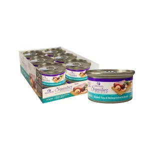 Wellness CORE Signature Selects Flaked Wet Cat Food - Skipjack Tuna, Mackerel & Shrimp Entrée, 5.3 oz each, Case of 12