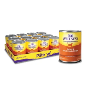 Wellness Dog Complete Health Turkey Sweet Potato Recipe, 12.5 oz each, Case of 12