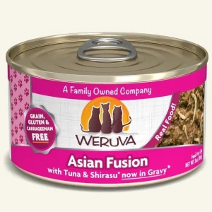 Weruva Cat Asian Fusion with Tuna and Shirasu in Gravy, 3 oz each, Case of 24