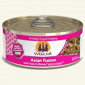 Weruva Cat Asian Fusion with Tuna and Shirasu in Gravy, 5.5 oz each, Case of 24