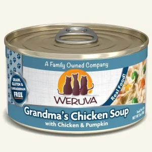 Weruva Cat Grandmas Chicken Soup with Chicken and Pumpkin, 3 oz each, Case of 24
