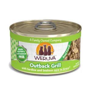 Weruva Cat Outback Grill with Sardine and Seabass in Gravy, 3 oz each, Case of 24