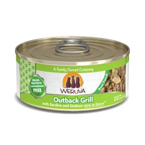 Weruva Cat Outback Grill with Sardine and Seabass in Gravy, 5.5 oz each, Case of 24