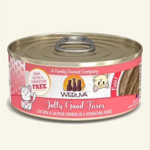 Weruva Cat Pate Jolly Good Fares Chicken and Salmon Dinner, 5.5 oz 8 ct