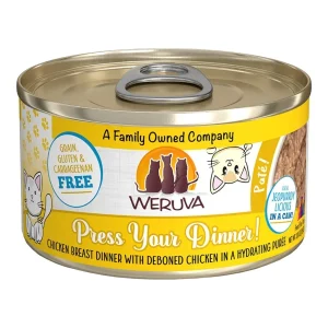 Weruva Cat Pate Press Your Lunch! Chicken Dinner, 3 oz 12 ct