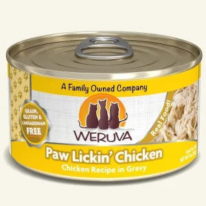 Weruva Cat Paw Lickin Chicken Chicken Recipe in Gravy, 3 oz each, Case of 24