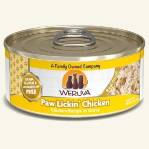 Weruva Cat Paw Lickin Chicken Chicken Recipe in Gravy, 5.5 oz each, Case of 24