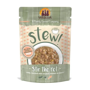 Weruva Cat Stew Stir-the-Pot Lamb Chicken and Salmon Wet Cat Food - 3 Oz Pouch - Case of 12