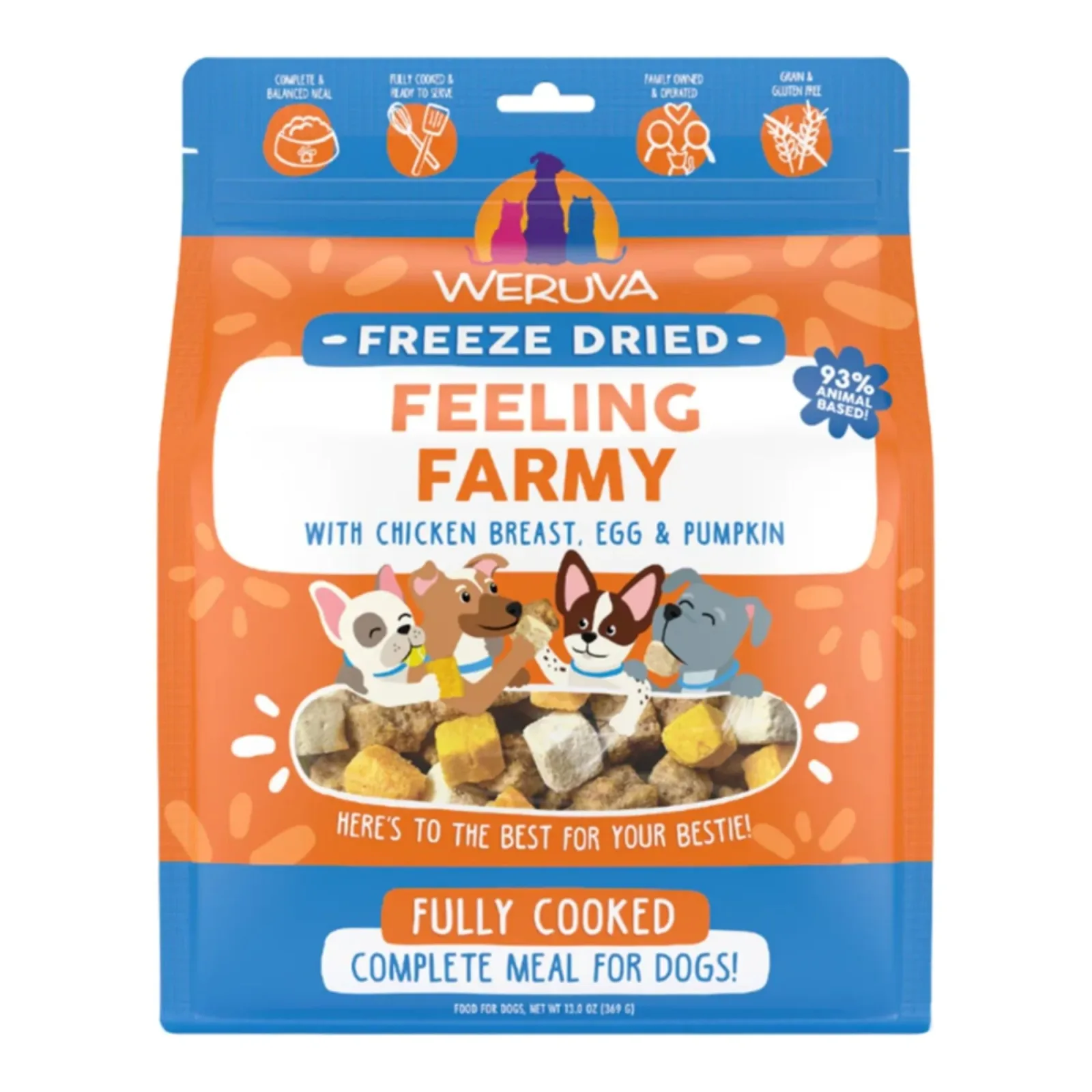 Weruva Dog Freeze-Dried Feeling Farmy, 13 oz