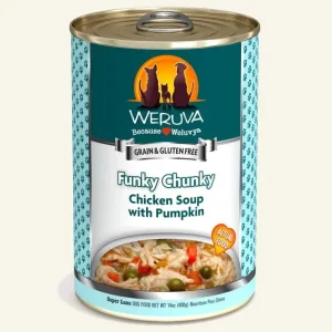 Weruva Dog Funky Chunky Chicken Soup With Pumpkin, 14 oz each, Case of 12
