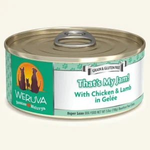 Weruva Dog Thats My Jam! with Chicken and Lamb in Gele, 5.5 oz each, Case of 24