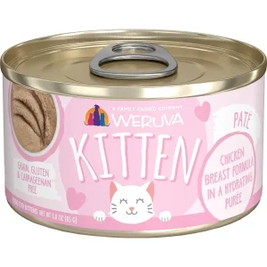 Weruva Kitten Chicken Breast Formula in a Hydrating Puree 3 oz. 12 ct