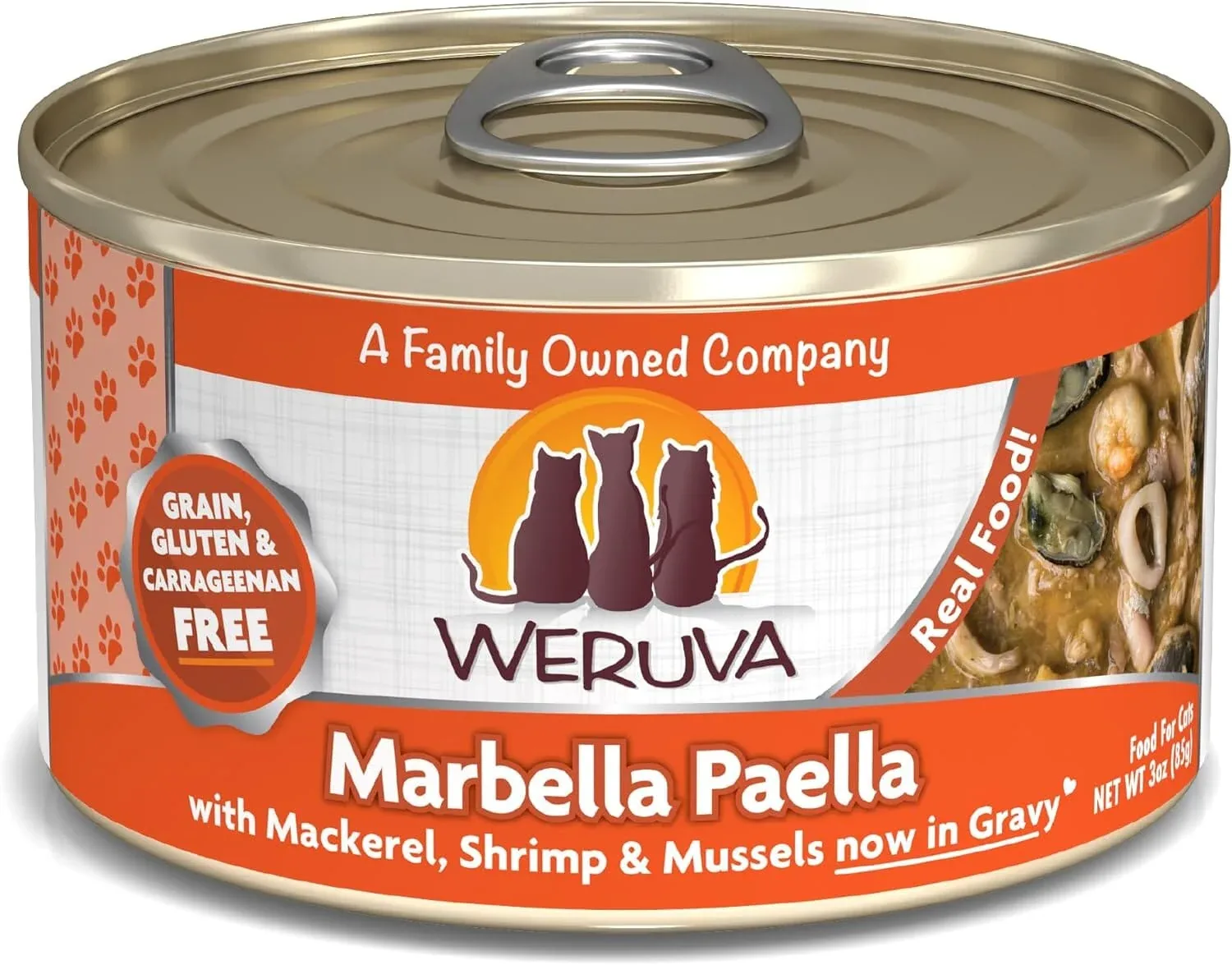 Weruva Marbella Paella Canned Cat Food - 3 Oz - Case of 24