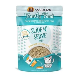 Weruva Slide and Serve Family Fued Wet Cat Food - 2.8 Oz - Case of 12