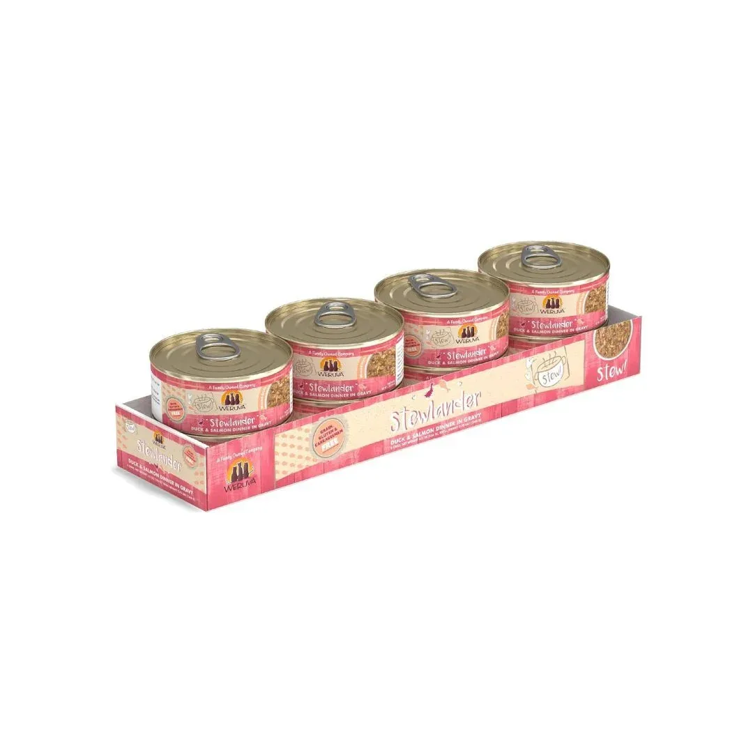 Weruva Stewlander Duck & Salmon Dinner in Gravy Wet Cat Food, 5.5 oz. 8 ct - Image 2